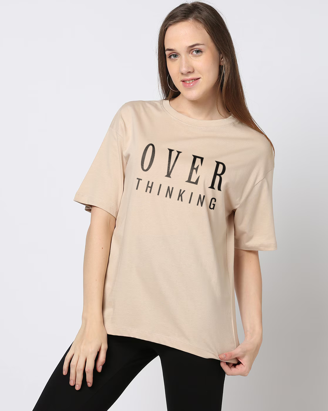 Over Thinking Beige Front