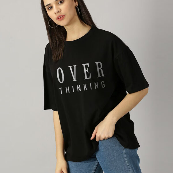 Overthinking Oversized Tee – Bold Mind Edition