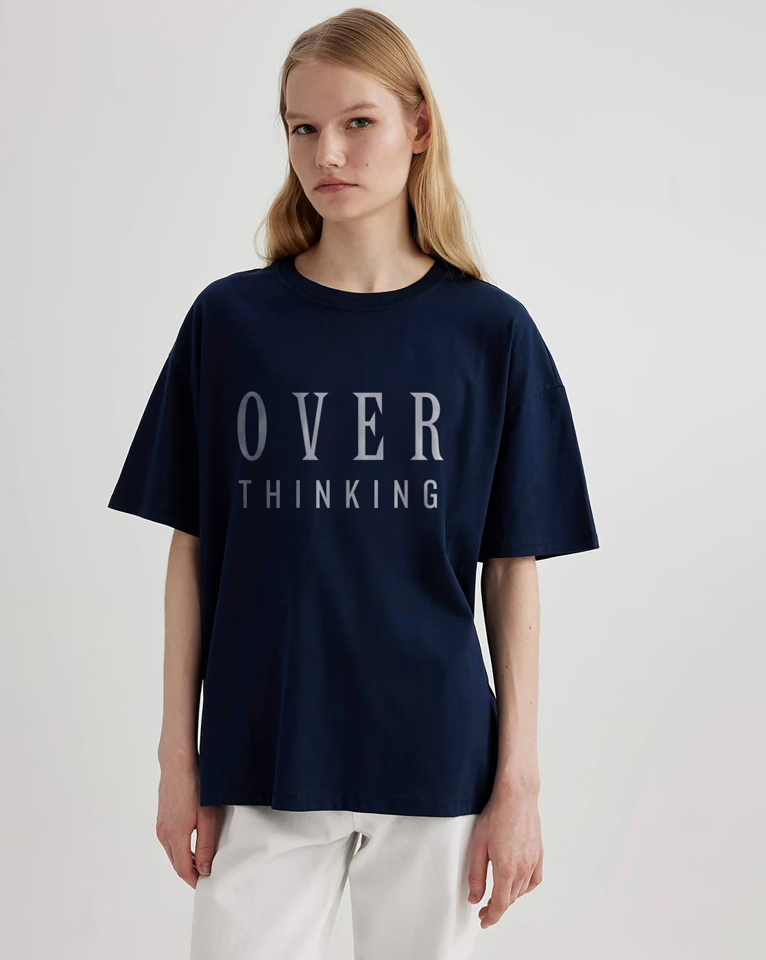 Over Thinking Navy Blue Front