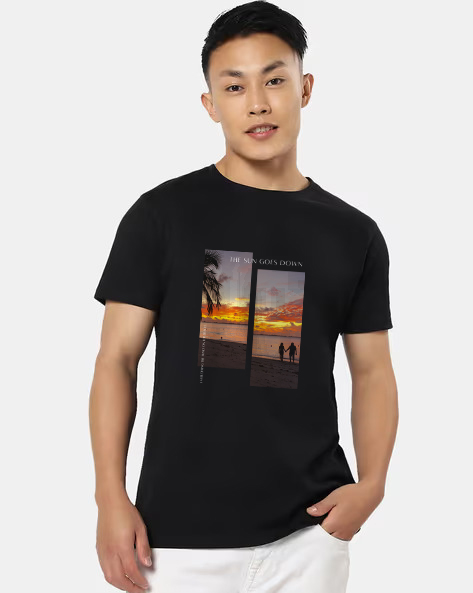 Beach Sunset Regular Tee – Coastal Calm Edition