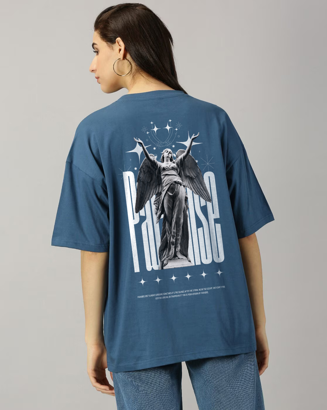 Paradise Teal Blue Back